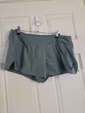 Nike Women's Olive Green Athletic Shorts